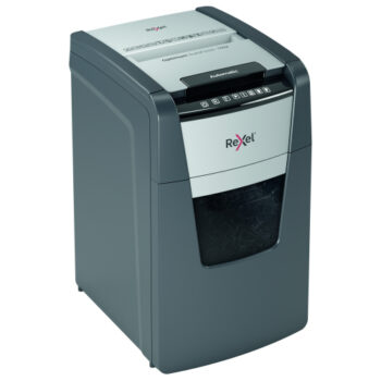 Discover the Rexel Optimum AutoFeed+ 150X Cross Cut P4 Shredder model 2020150X designed for efficient document destruction with advanced auto-feed technology and high security P4 cross-cut capability.