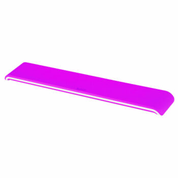 Enhance your typing comfort with the Leitz Ergo WOW Adjustable Keyboard Wrist Rest in vibrant pink (model 65230023) designed to support your wrists and improve posture during long hours of work.