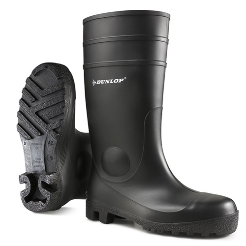 Shop our Safety Wellington Boots in size 10.5 / EU45 designed for durability and comfort. These black waterproof boots are perfect for outdoor work and leisure activities.