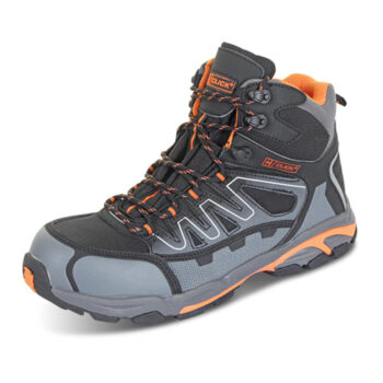 Hiker S3 Composite Safety Boots Black/Orange/Grey Size 06/EU39
