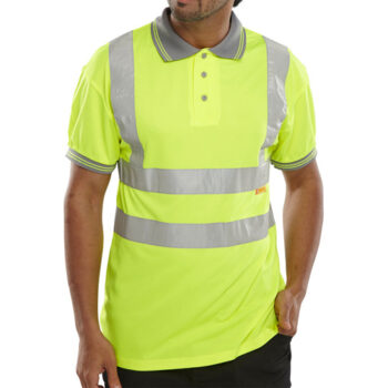 Short Sleeve High-Visibility Polo Shirt Saturn Yellow 2XL BPKSENSYXXL