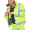 High-Visibility Bomber Jacket Saturn Yellow Medium CBJFLSYM