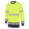 Two Tone Long Sleeve T-Shirt Saturn Yellow/Navy Blue Medium HVTT005SYNM
