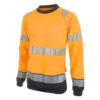 Two Tone High-Visibility Sweatshirt Orange/Black XXL HVTT020ORBLXXL