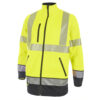 Two Tone High-Visibility Soft Shell Jacket Saturn Yellow/Navy Blue Medium HVTT040SYNM