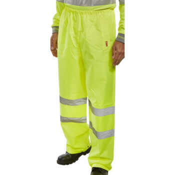 High-Visibility Traffic Trousers Saturn Yellow Medium TENSYM