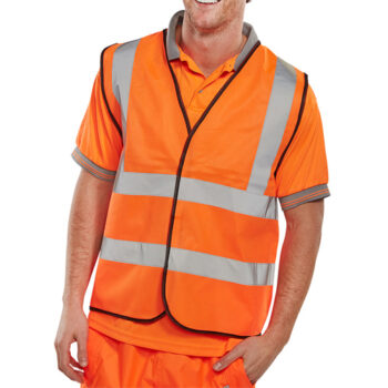High-Visibility Waistcoat Orange Large WCENGORL