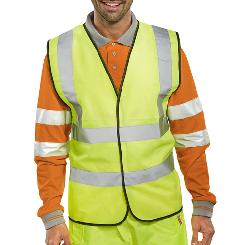 High-Visibility Waistcoat Saturn Yellow 2XL WCENGXXL