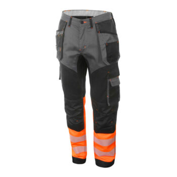 Two Tone High-Visibility Trousers Orange/Black 34T HVTT080ORBL34T
