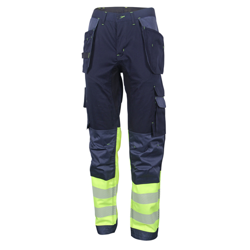 Two Tone High-Visibility Trousers Saturn Yellow/Navy Blue 30T HVTT080SYN30T