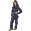 Nylon B-Dri Weatherpoof Suit Navy Blue Large NBDSNL