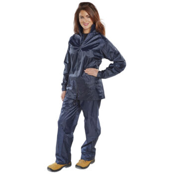 Nylon B-Dri Weatherpoof Suit Navy Blue XL NBDSNXL