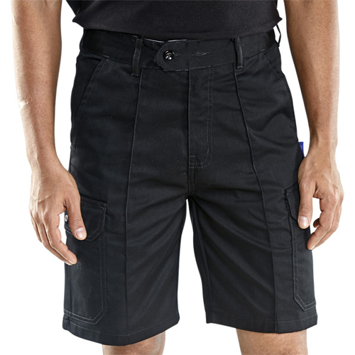 Cargo Pocket Shorts Black 44inch CLCPSBL44