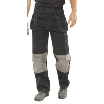 Kington Multi-Purpose Pocket Trousers Black 32R KMPTBL32