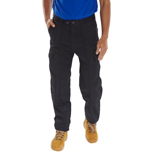 Polycotton Drivers Trousers Black 52T PCTHWBL52T