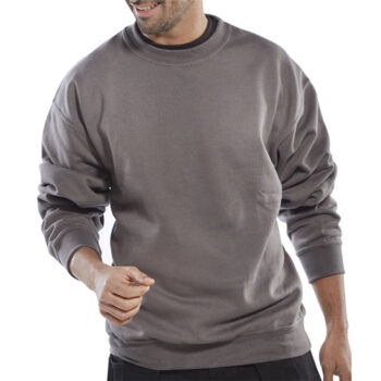 Polycotton Sweatshirt Grey Medium CLPCSGYM