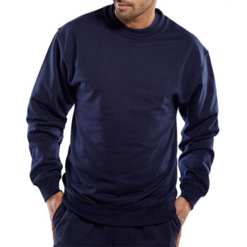 Polycotton Sweatshirt Navy Blue 4XL CLPCSN4XL