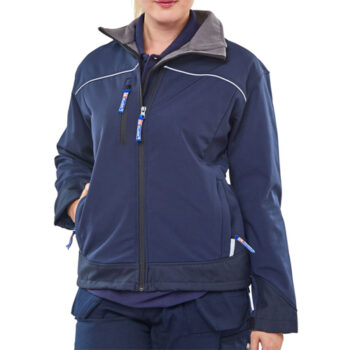Ladies Soft Shell Jacket Navy Blue XS/8 LSSJNXS