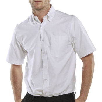 Short Sleeve Oxford Shirt White 16inch OXSSSW16