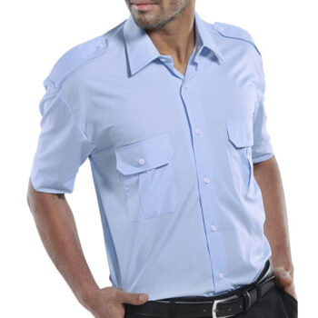 Short Sleeve Pilot Shirt Blue 16inch PSSSB16