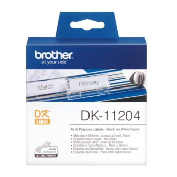 Brother Dk 11204 Label Roll 17mmx52mm 400 Labels Dk11204 Fusion Office
