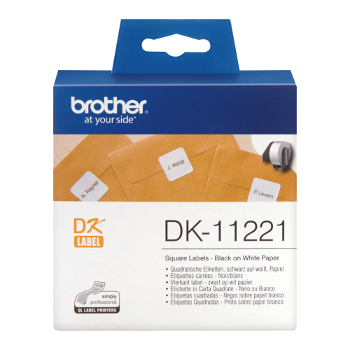 Brother Dk 11221 Label Roll 23mmx23mm 1000 Labels Dk11221 Fusion Office