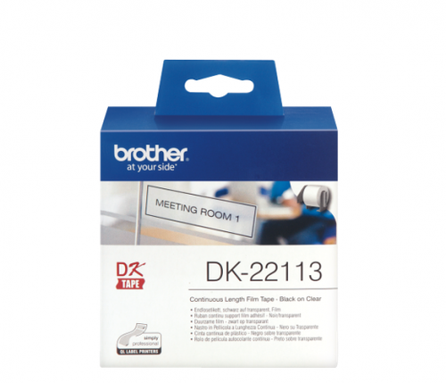 Brother Dk 22113 Black On Clear Label Roll 62mmx15m Dk22113 Fusion Office