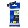 Brother TZE-345 P-Touch White On Black Label Tape 18mm x 8m TZE345