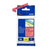 Brother TZE-431 P-Touch Black on Red Label Tape 12mm x 8m TZE431