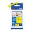 Brother Tze631s Black On Yellow Label Tape 12mmx4m Fusion Office