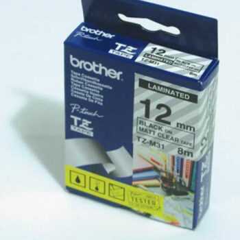 Brother Tzefx231 Black On White Flexible Label Tape 12mmx8m Fusion Office
