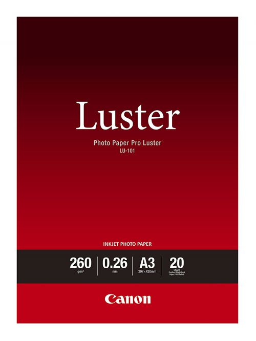 Canon 6211b007 Luster Paper A3 20 Sheets Fusion Office