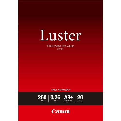 Canon Lu101 A3 White Satin Paper 20 Sheets Fusion Office