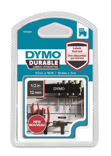 Dymo D1 Durable Label White On Black 1978365 12mm X 3m Each Fusion Office