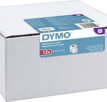 Dymo Lw Labels 2093095 White 32mm X 57mm 12 Rolls Fusion Office