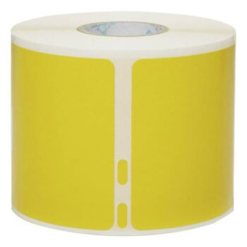 Dymo Lw Labels 2133400 Yellow 54mm X 101mm Roll Fusion Office
