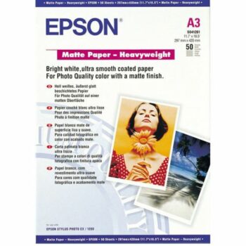 Epson C13s041261 Matte Heavyweight Paper A3 50 Sheets Fusion Office