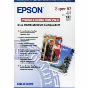 Epson C13s041328 Semi Gloss Photo Paper A3plus 20 Sheets Fusion Office