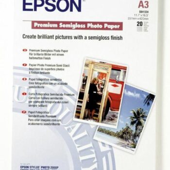 Epson C13s041334 Semi Gloss Photo A3 20 Sheets Fusion Office