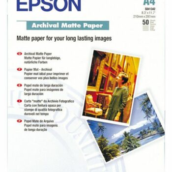 Epson C13s041342 Archival Matte Paper A4 50 Sheets Fusion Office