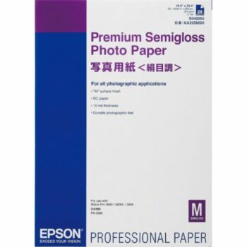 Epson C13s042093 Semi Gloss Photo Paper A2 25 Sheets Fusion Office