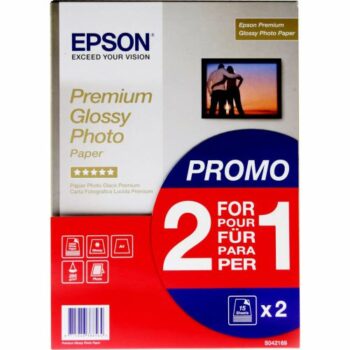 Epson C13s042169 Glossy Photo Paper A4 2×15 Sheets Fusion Office