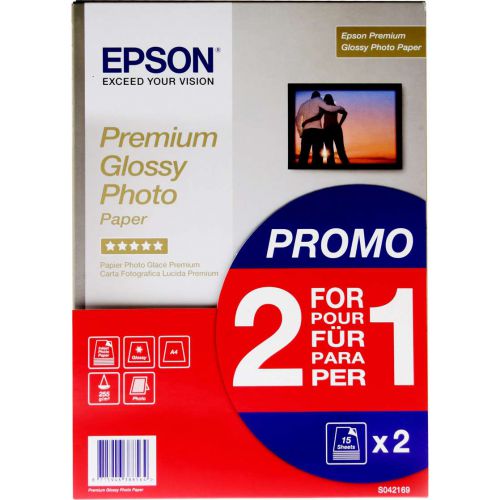 Epson C13s042169 Glossy Photo Paper A4 2×15 Sheets Fusion Office
