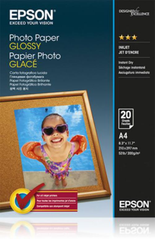 Epson C13s042538 Glossy Photo Paper A4 20 Sheets Fusion Office