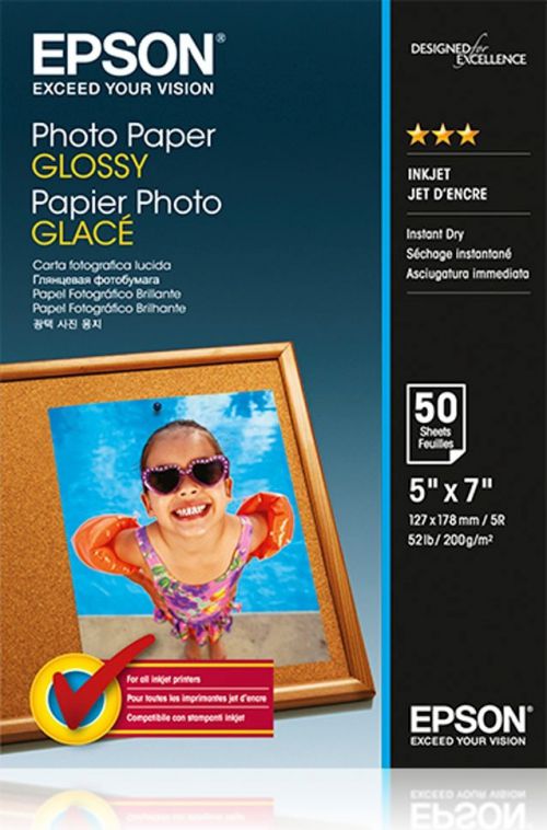 Epson C13s042545 Glossy Photo Paper 13x18cm 50 Sheets Fusion Office