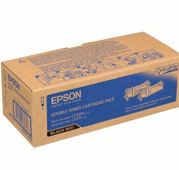 Epson C13s050631 0630 Black Toner 2x3k Twinpack Fusion Office