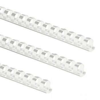 Fellowes 6mm Binding Combs White Pack 100 5345005 Fusion Office