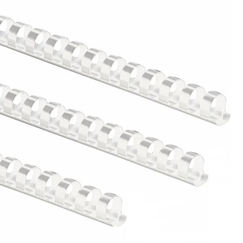 Fellowes 6mm Binding Combs White Pack 100 5345005 Fusion Office