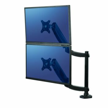 Fellowes Dual Vertical Monitor Arm Platinum Series 8043401 Fusion Office