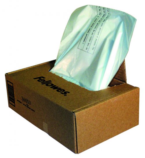 Fellowes Shredder Wastebags 34 Litres Pack 100 36053 Fusion Office